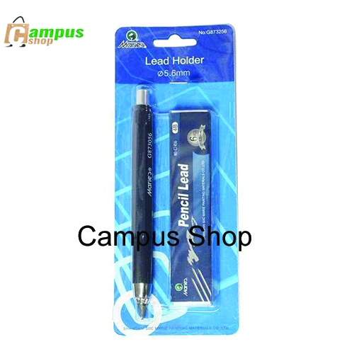 Maries Mechanical Pencil With Clutch Mechanism For 2B, 4B, 6B, 8B Leads + 6 Lead Refills (4B/5.6Mm). 
