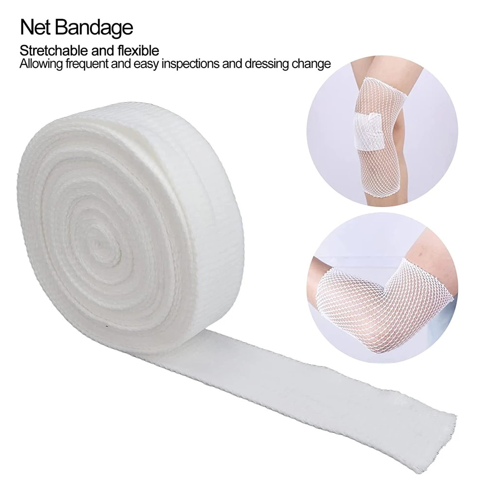 【Xiaofeng】New Net Tubular Bandage Elatic Meh Wound Dreing Tubing Gauze Breathable Bandage tretch Tube for Writ Elbow. 