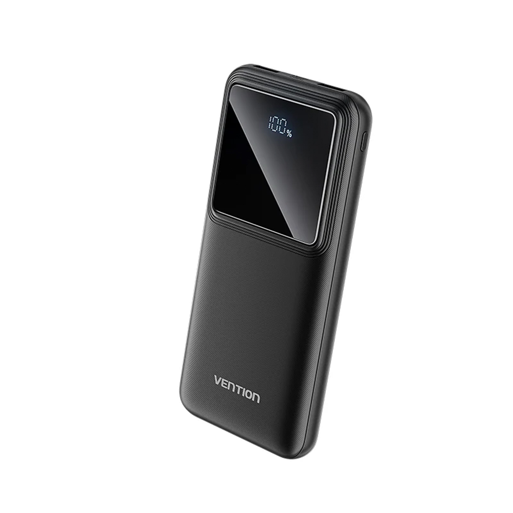 VENTION  10000mAh LED Display Power Bank FHKB0/FHKW0 - 22.5W/20W PD output - Simultaneous Charging - Smart Digital Display - Long Backup Power Bank. 