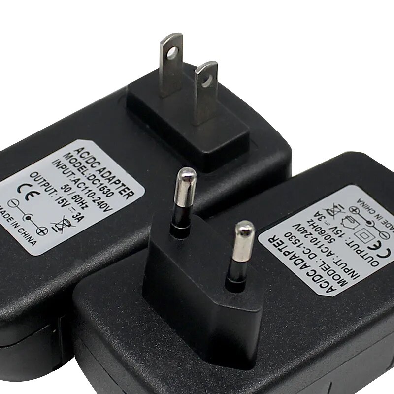 AC DC 15V 3A 4A 5A Power Supply Adapter 220 to 15 Volt Transformer Universal Charger Source for Iight Strip Lamp CCTV Hoverboard. 