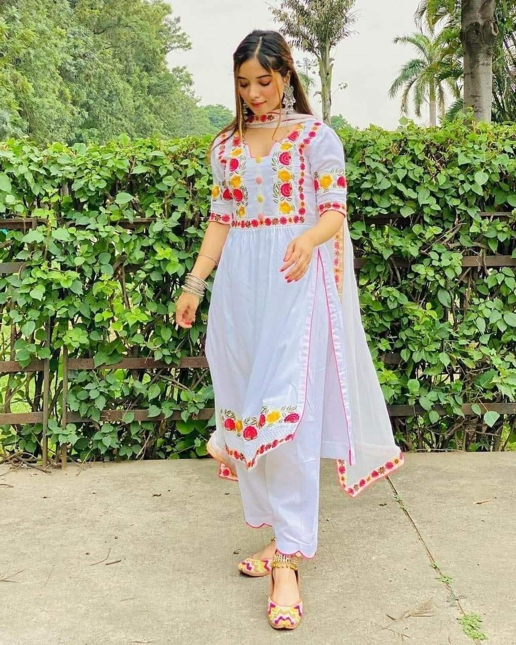 Premium Quality - New Double Georgette Design Naira dress Shalwar kameez Three piece dress for Girls/Women. - Couture - High-end. 