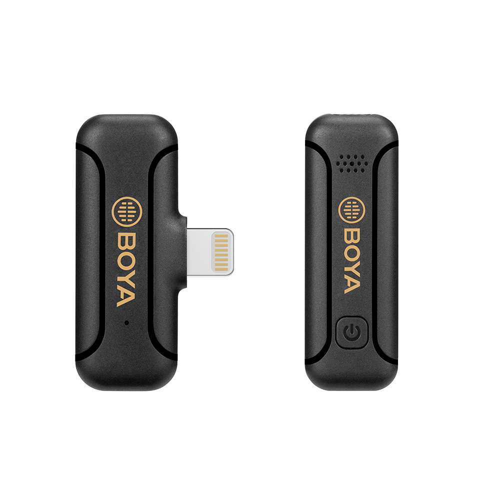 BOYA  BY-WM3T2-D1 Wireless Microphone Lavalier Lapel Plug Play Condenser Mic for iPhone iPad Tablet Laptop IOS Video Record