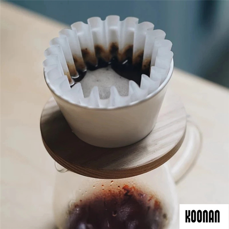 Wavy Bowl Handmade Filter Cup Coffee Filters Paper Pour over Coffee Filter for Espresso Coffee Drip Tools B. 