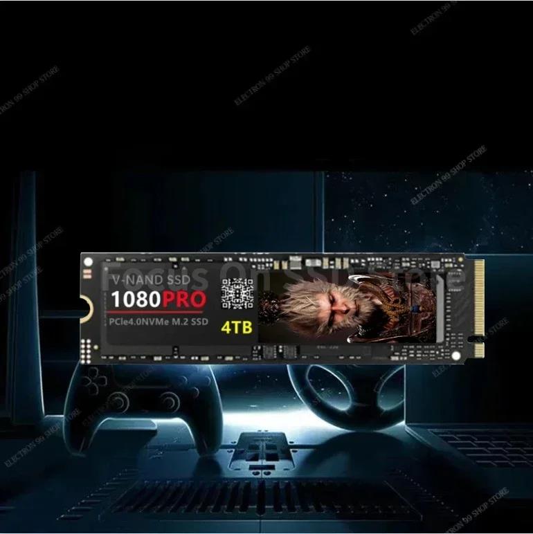 1080pro SSD 8tb NVMe M2 SSD 1TB 2TB 4TB M2 SSD PCIe 4.0x4 M.2 2280 Hard Disk Solid State Drive for Laptop PS5 Desktop 12000mbps. 