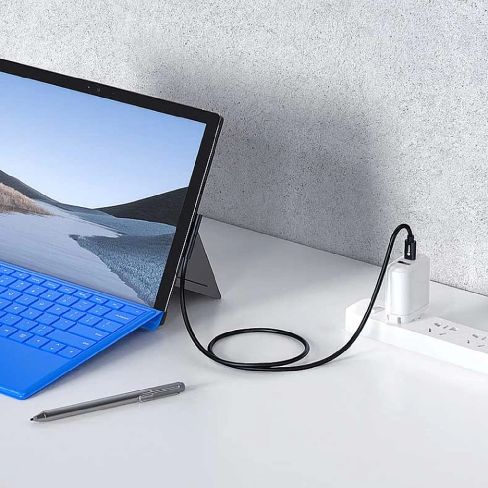 Fast Charging USB C Power Supply for Microsoft Surface Pro 3 4 5 6 Charger Cable. 