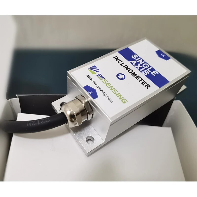 BWK210 Tilt Angle Sensor Single Axis Inclinometer with Accuracy 0.2 Degree Resolution 0.02 Degree / 0-5V , 0-10V ( Optional ). 