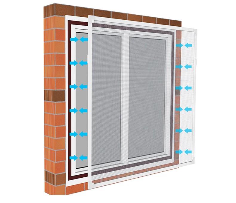 New magnetic mosquito net for window screen mesh custom magnet ventilated tulle curtains adjustable and easy to install