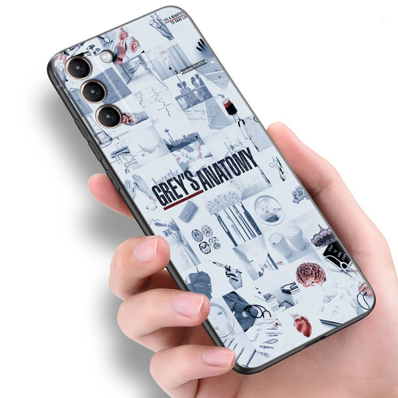 Greys Anatomy Doctors Nurses Black Case For Samsung S23 Ultra S22 S21 Plus S20 FE A13 A14 A23 A24 A25 A33 A34 A52S A53 A54 5G. 
