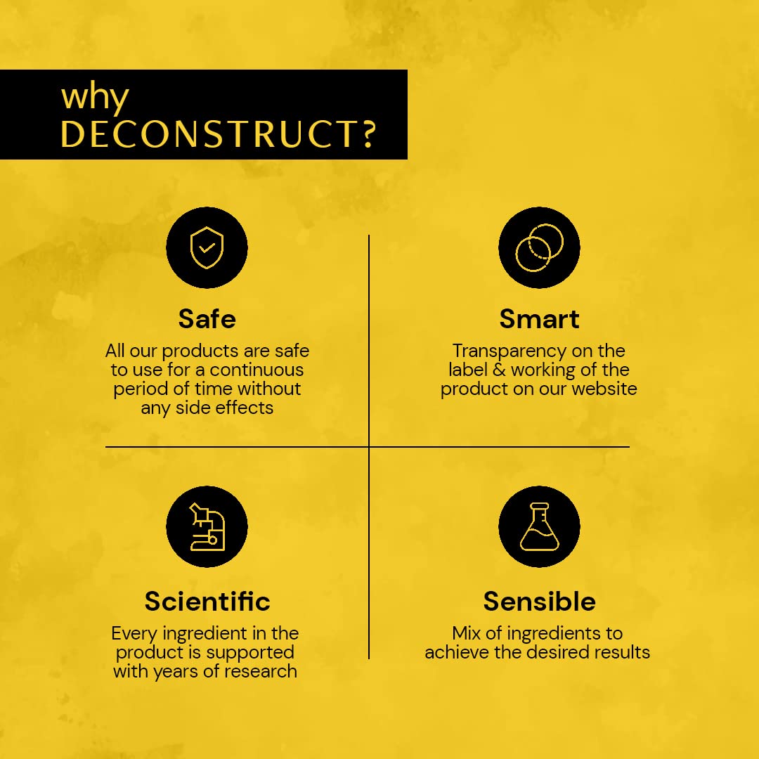Deconstruct Niacinamide Brightening Facewash | 2% Niacinamide + 2% Liquorice Root Extract | Cleanses, Brightens | Face Wash for Tan Removal, Clear and Bright Skin & Glowing Skin | 100 ml. 