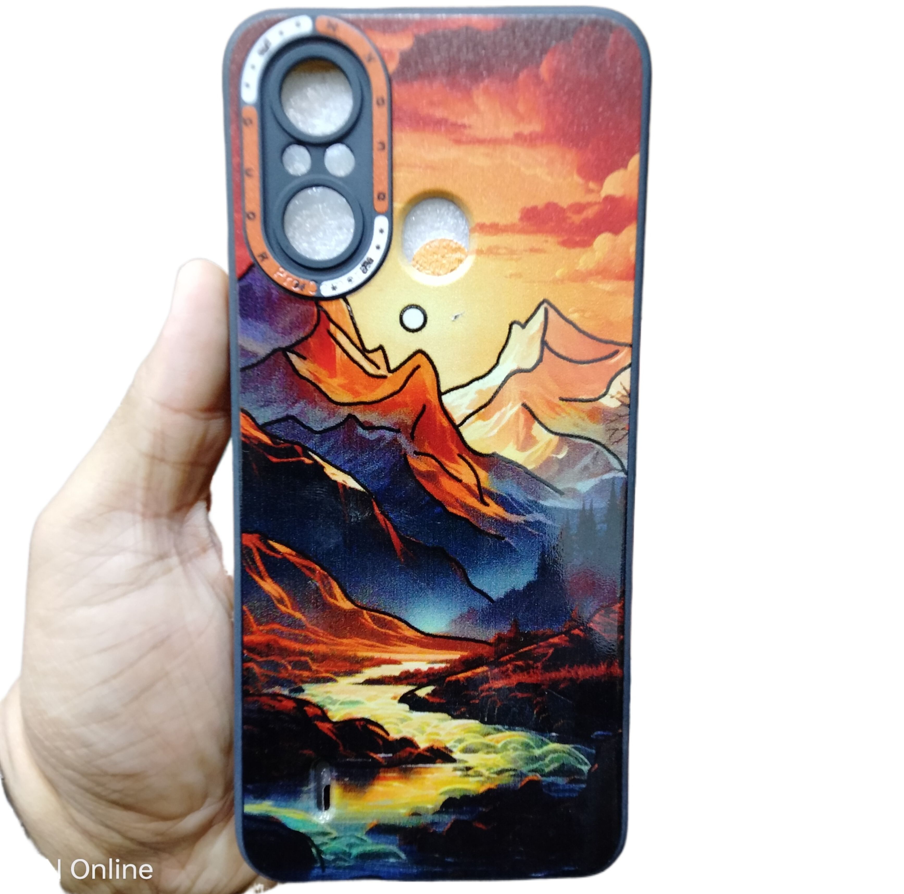 For Itel A49, A58 Printed Shining Soft Silicone Back Part A 49, A 58 Cover