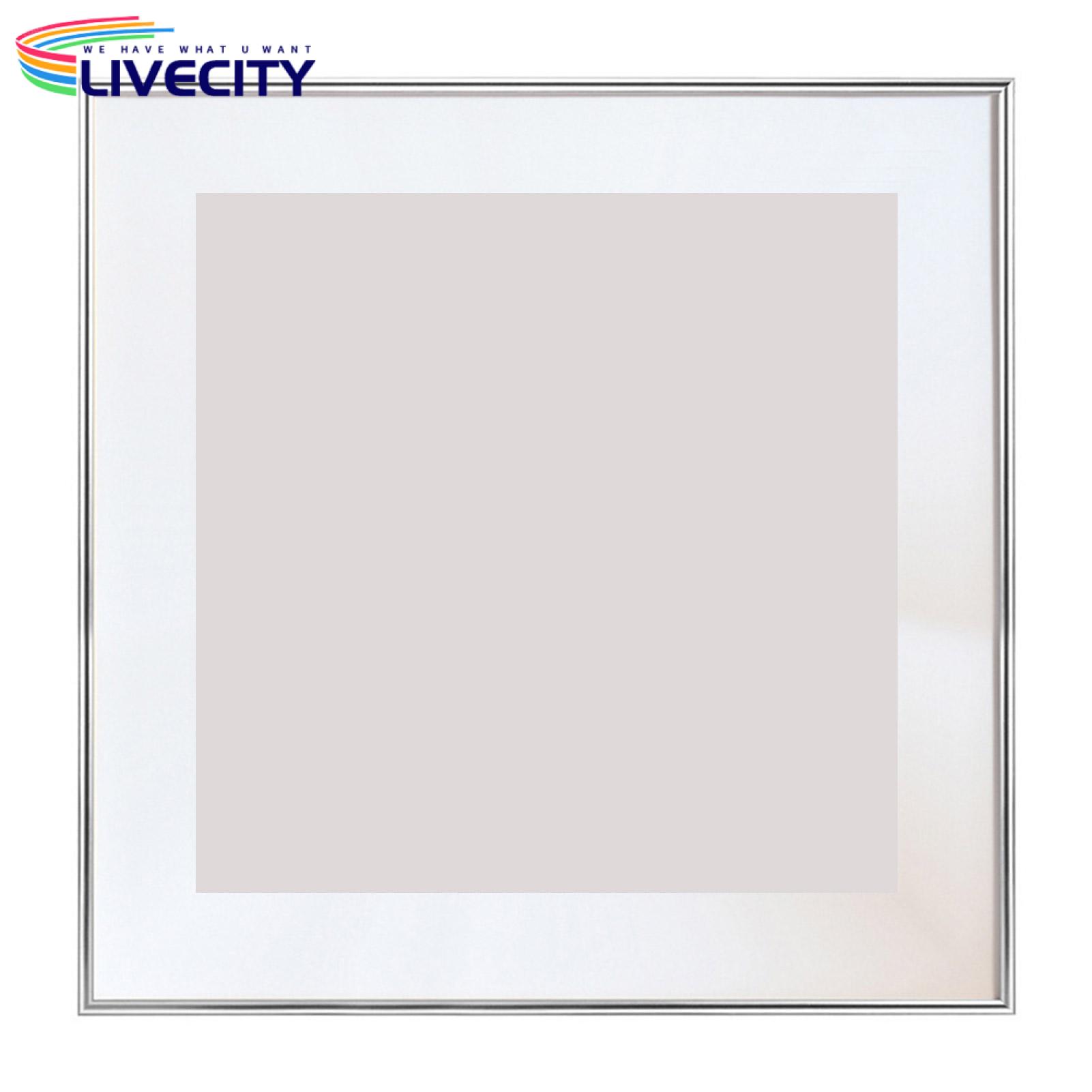 Desktop Picture Frame Modern Wall Mount Photo Frame 10/12-inch Clear Plexiglass Aluminum Alloy Home Office Decor Metal Picture Display Frame Plexiglas Picture Frame
