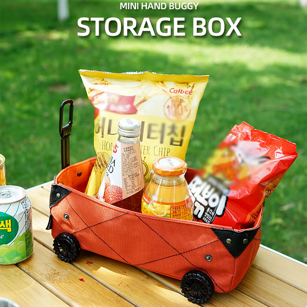 GC Collapsible Utility Cart, Foldable Wagon Cart With Wheels, Multi-Purpose DIY Car Tissue Box, Outdoor Utility Wagon For Garden Picnic BBQ Party. 