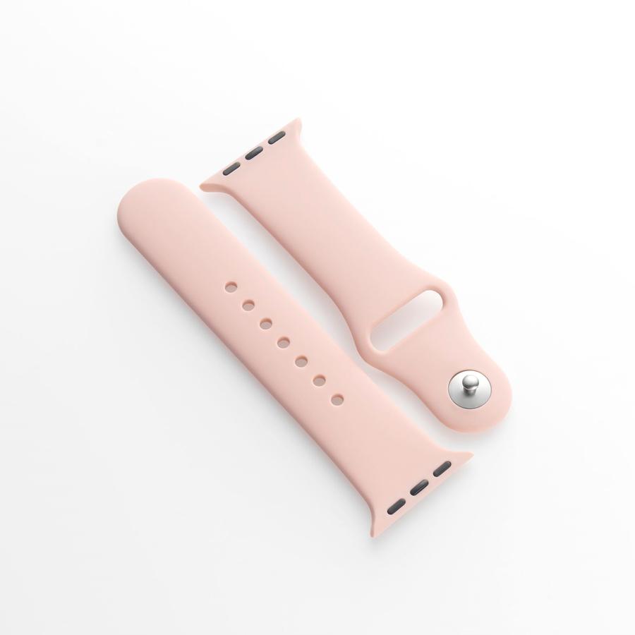 Pink Silicone Strap For Apple Watch band 44mm 42mm iwatch band