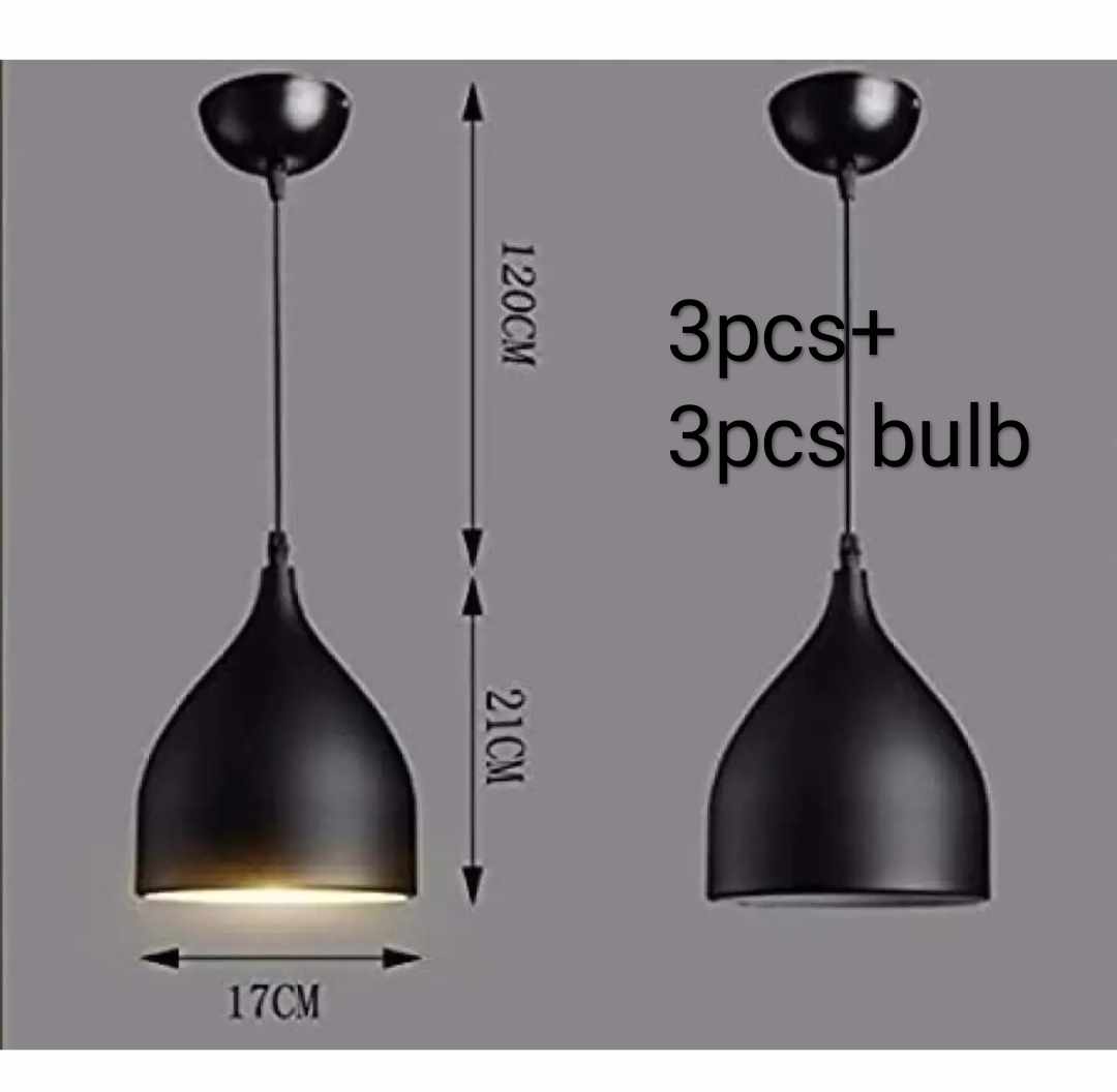 Pendant Ceiling Light 3Psc +3 Psc Led bulb Full Set, Carsten Fruit Shaped Unique and Decorative Fancy Hanging Light Pendant Light for Ceiling. 