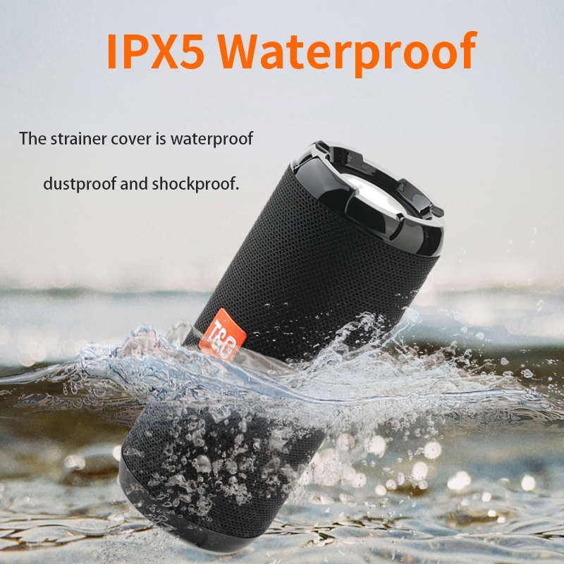 TyG TG621 Portable Waterproof 3D Stereo Wireless Speaker, Support FM Radio / TWS / TF Card. 