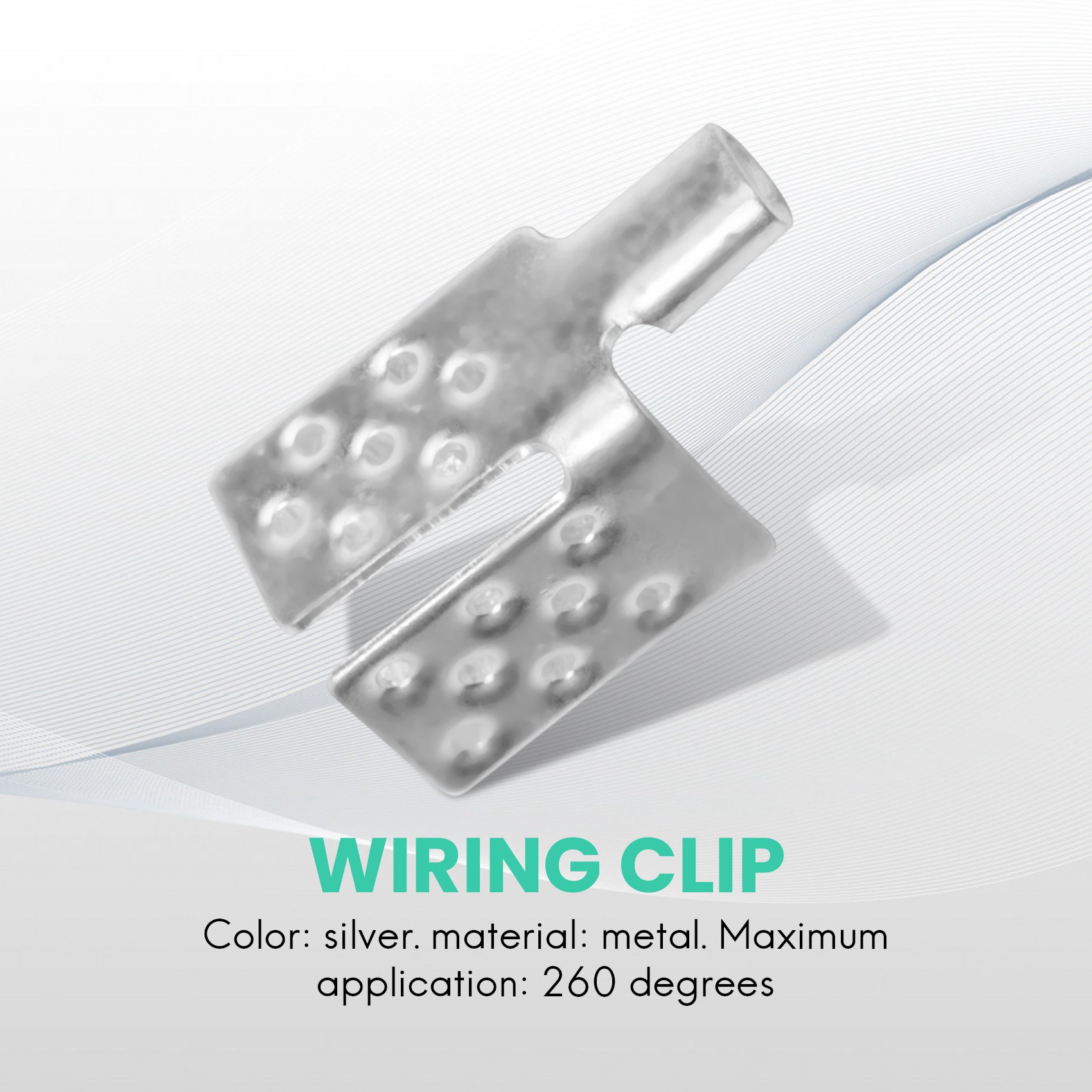 80Pcs Carbon Thermal Film Clamp Connector, Warm Floor Copper Plated Silver Clip Accessories, Floor Heating Film Clamp