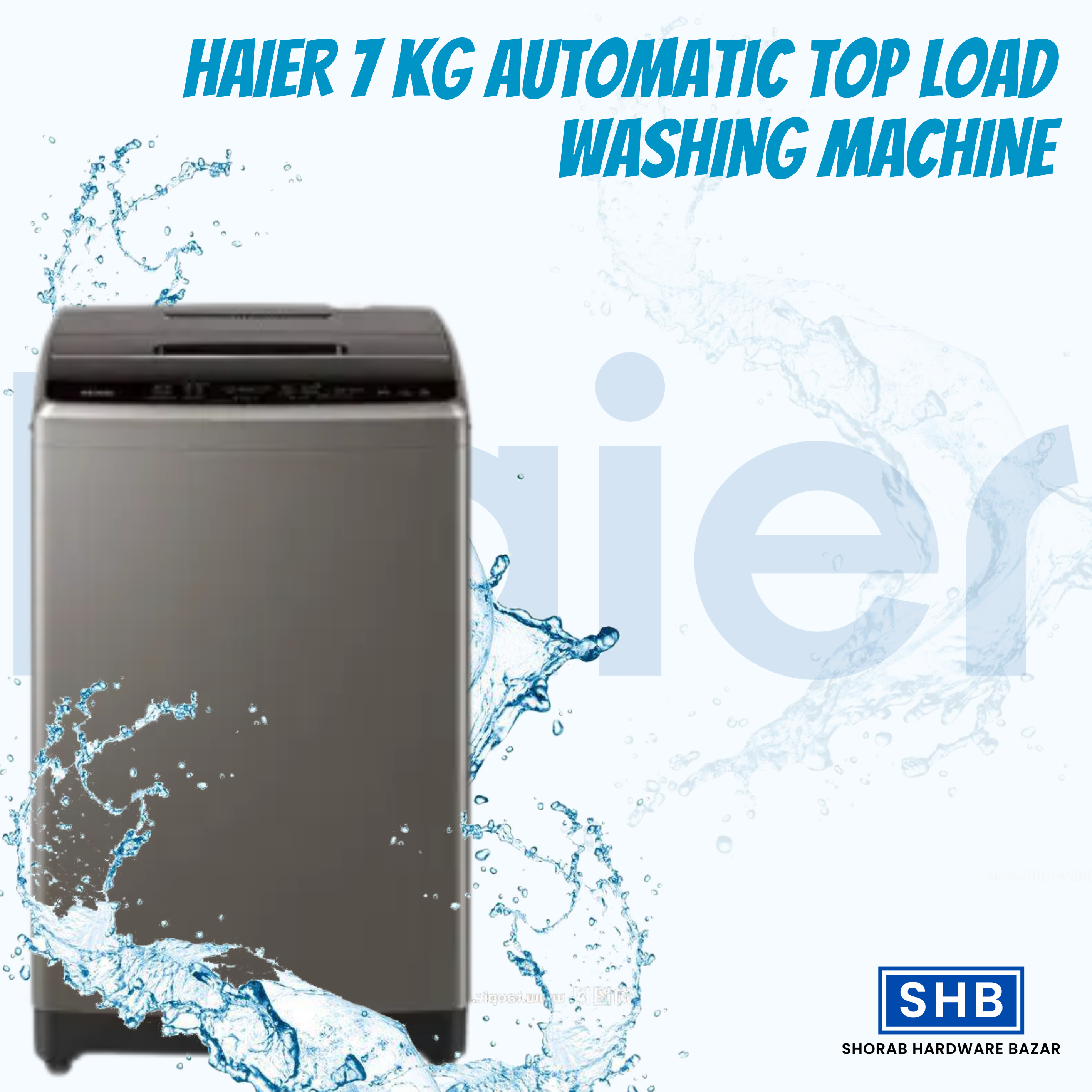 HAIER 7 KG AUTOMATIC TOP LOAD WASHING MACHINE