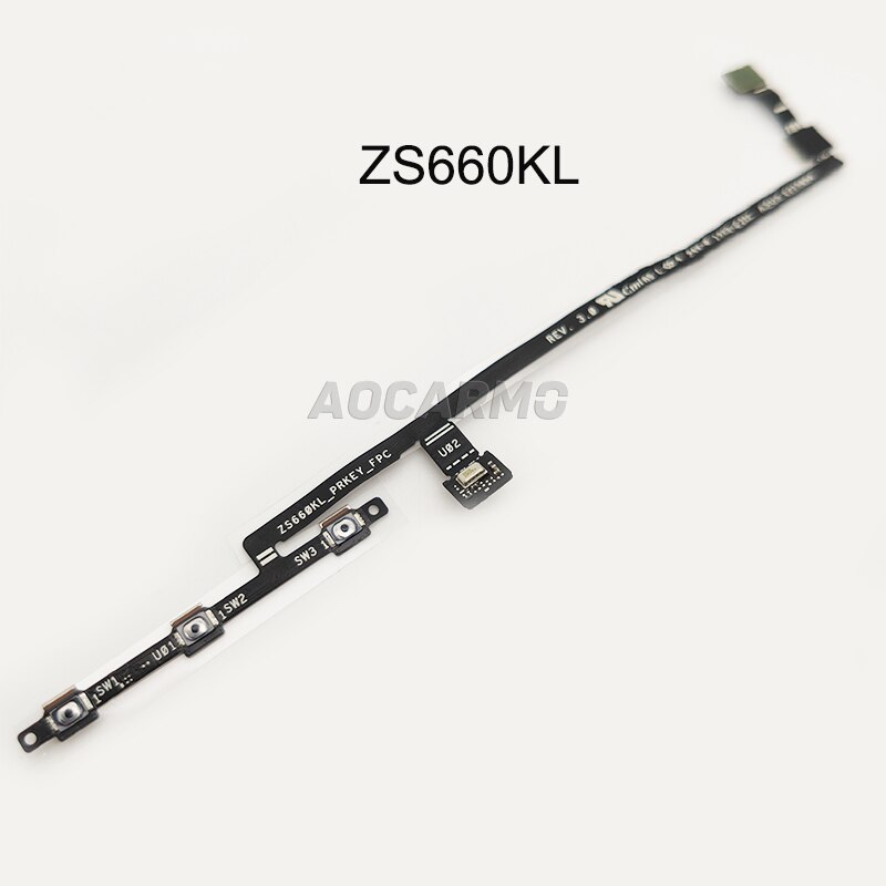 Aocarmo For ASUS ROG Phone 2 ZS660KL Power Button On/Off Volume Switch Connector Flex Cable For ROG Phone II ROG2. 