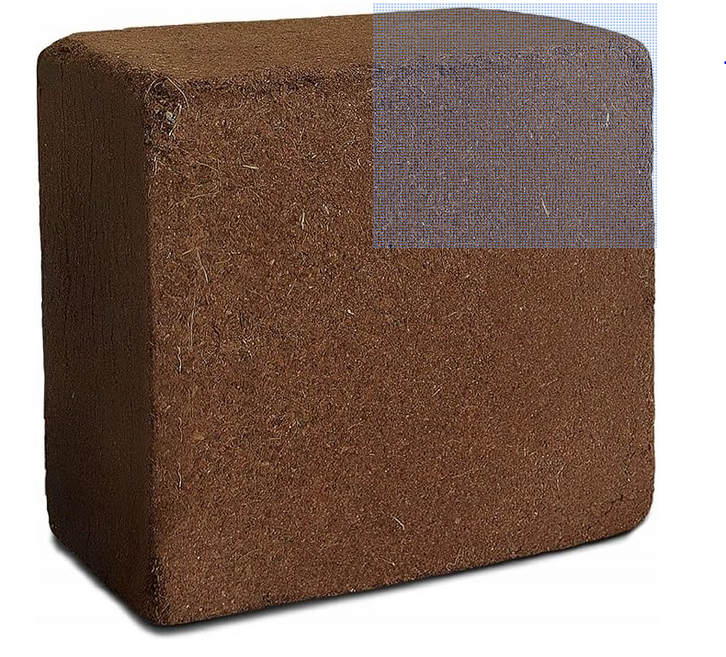 Cocopeat Block full 5kg - Expands Up To 75 Litres of Coco Peat Powder. 