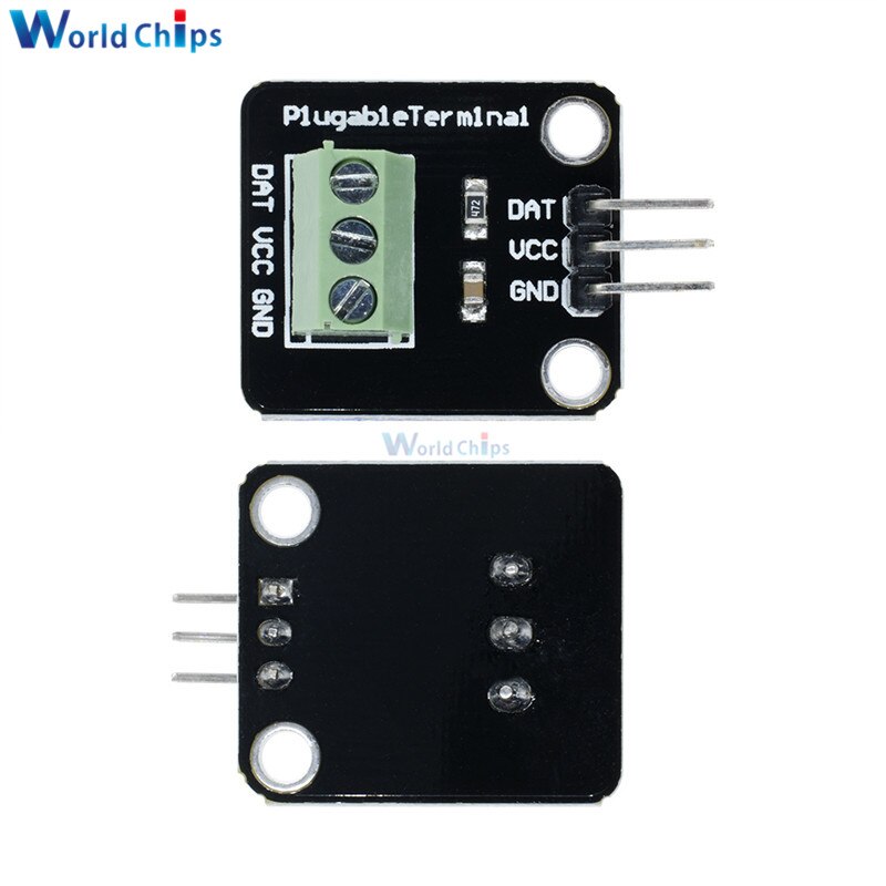 【happy one】DS18B20 Waterproof Sensor Module Kit Stainless Steel For Arduino Pluggable Terminal Adapter 1m Cable. 