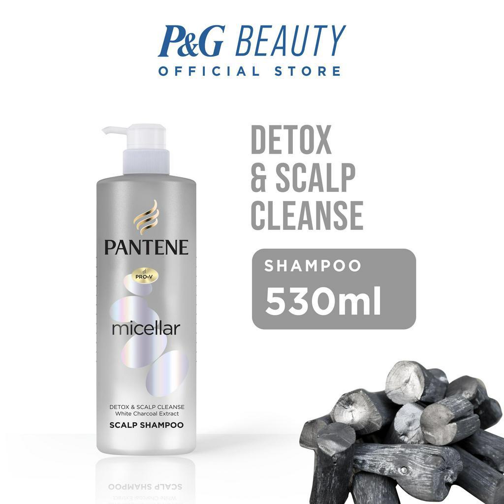 Pantene Pro-V Micellar Charcoal Detox & Scalp Cleanse Shampoo 530mL |  Shopee Philippines