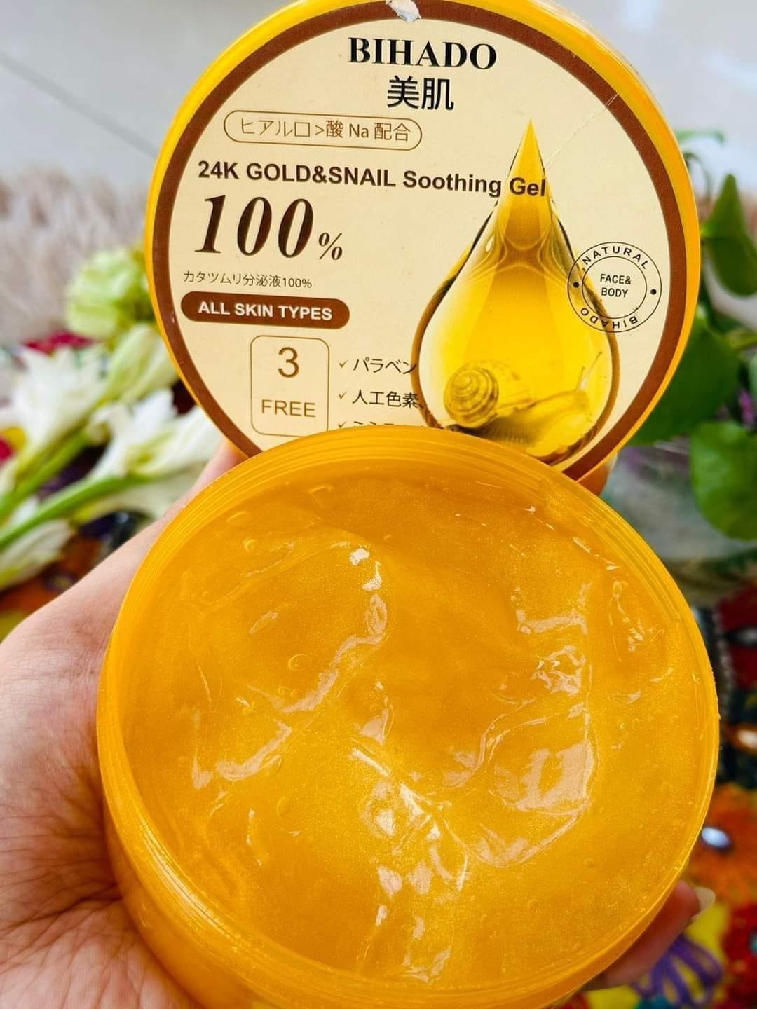 BIHADO 24K Gold & Snail Soothing Gel 300ml