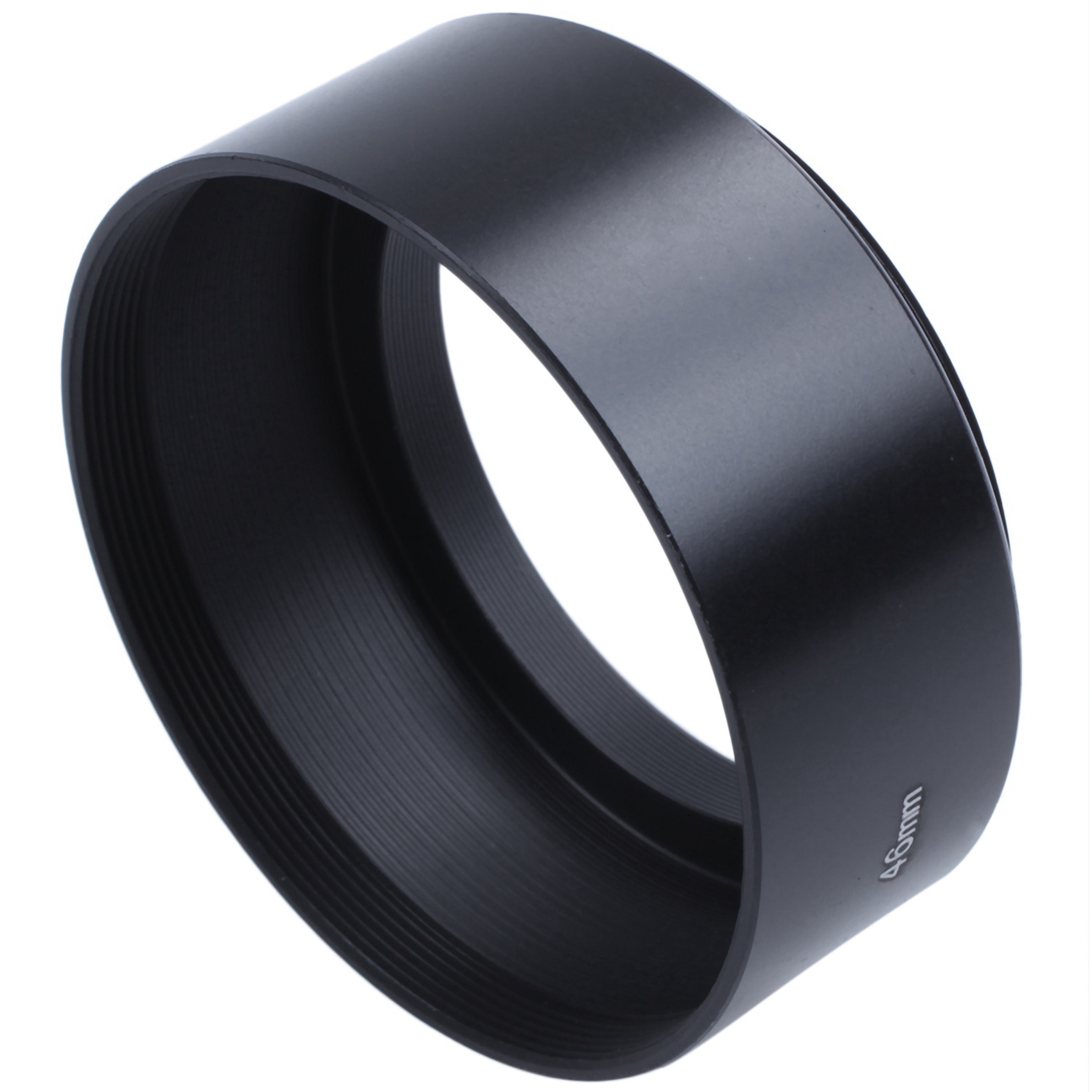 2 Pcs Camera Accessories: 1 Pcs -21 Black Rubber Coated Eyecup Eyepiece & 1 Pcs 46mm Mount Standard Metal Lens Hood