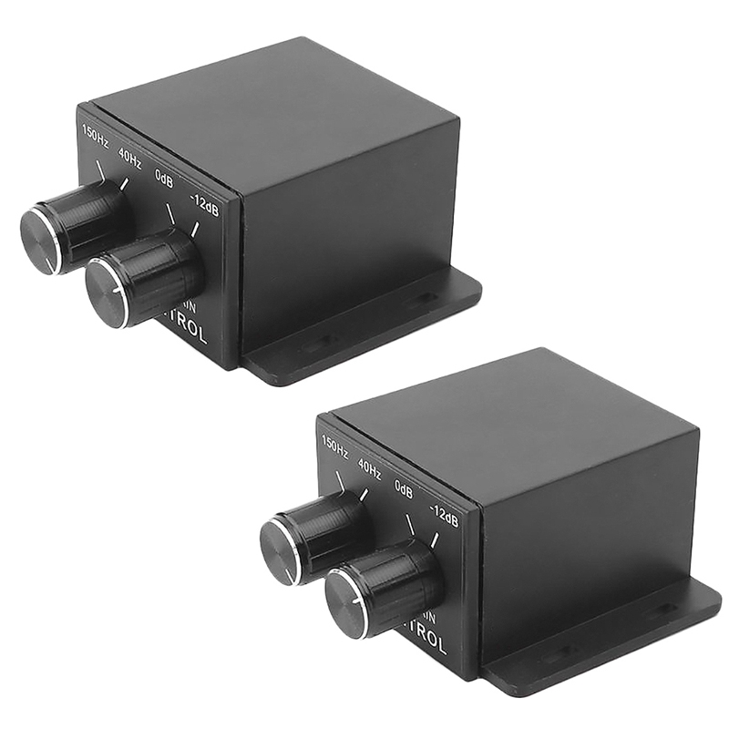 2X Car Power Amplifier Audio Regulator Bass Subwoofer Equalizer Crossover Controller 4 Rca Adjust Line Amplifier