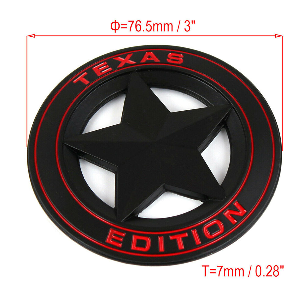 SL Car Five-pointed Star Badge Sticker Colorful Weatherproof 3d Three-dimensional Emblem Universal Modified Stickers. 