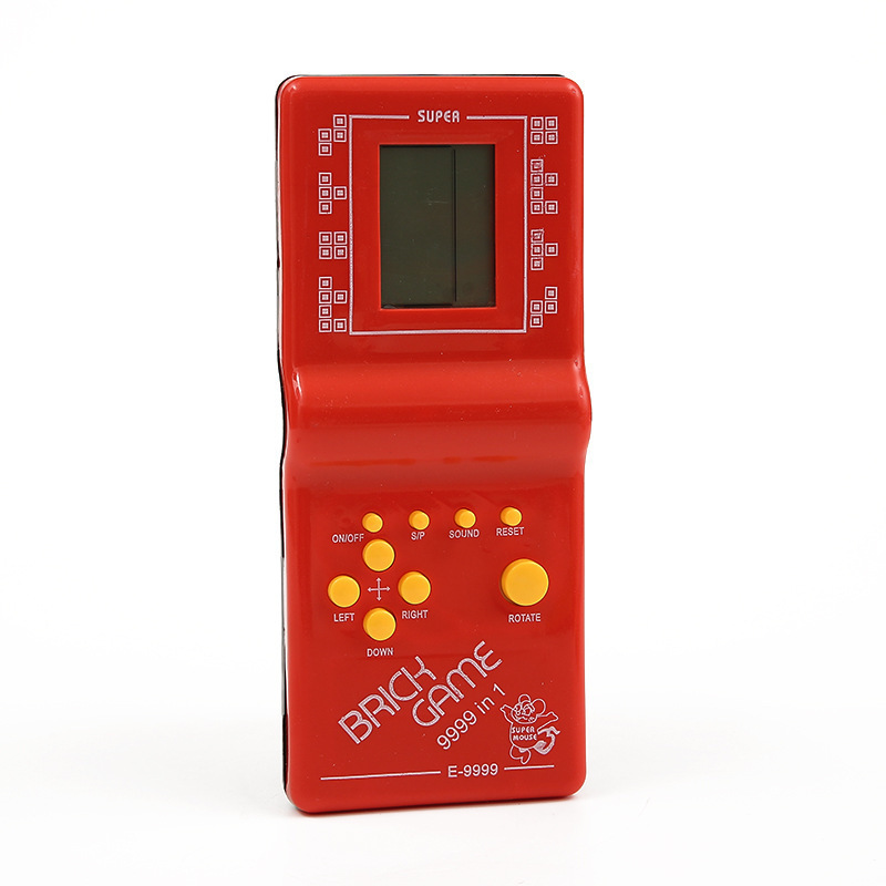 Cross-border Tetris game machine childhood post-80s nostalgia electronic black and white puzzle handheld game machine wholesale. 