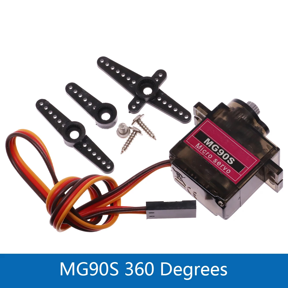 Servo Metal Gear for Model Helicopter Boat For Arduino ESP32 Toy Airplane Fixed Wing Helicopter Models 90 180 360 SG90 MG90S