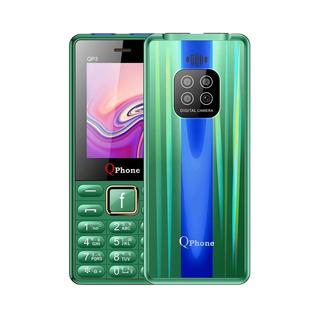 qphone Qp3 , dual sim ,feature phone ,full multimedia ,memory use up to 32 gb