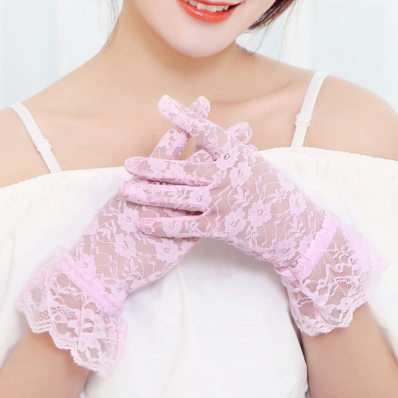 Lace Full Finger hand socks for women premium net wedding Hand Gloves for women