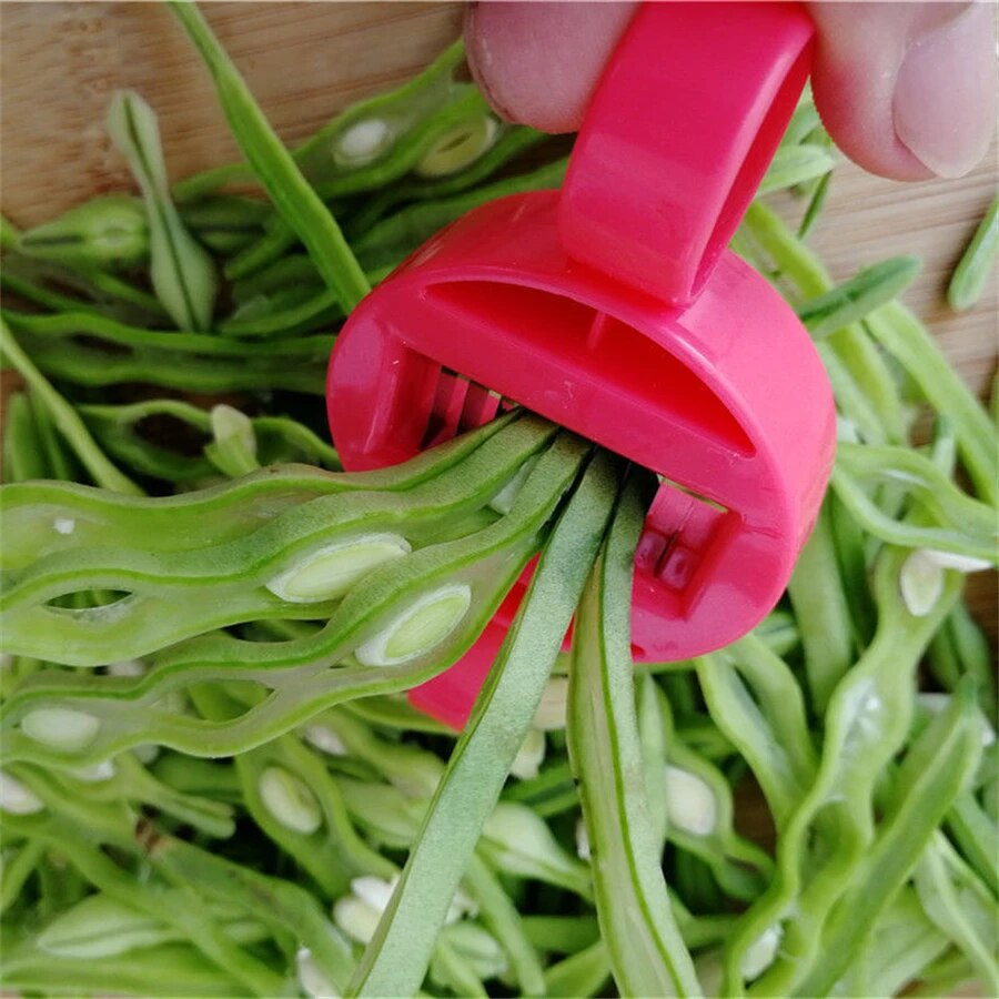 Bean Slicer Designed Just for Runner Beans Cutter Green Bean Vegetable Runner Slicer Cutter Stringer Remover Peeler Kitchen Tool. 