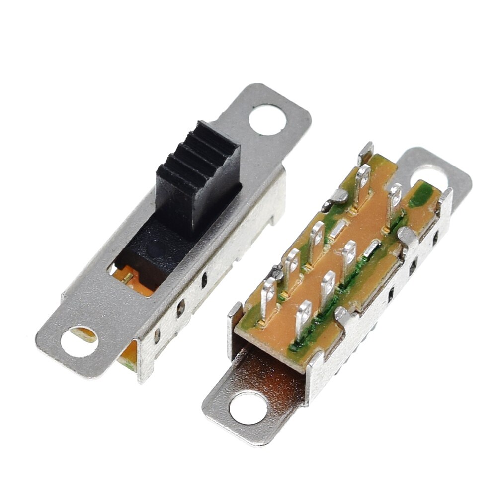 【Mary DAI Store】Double Toggle Switch 8 Pins files 2P3T DP3T Handle high 5mm small slide switch. 