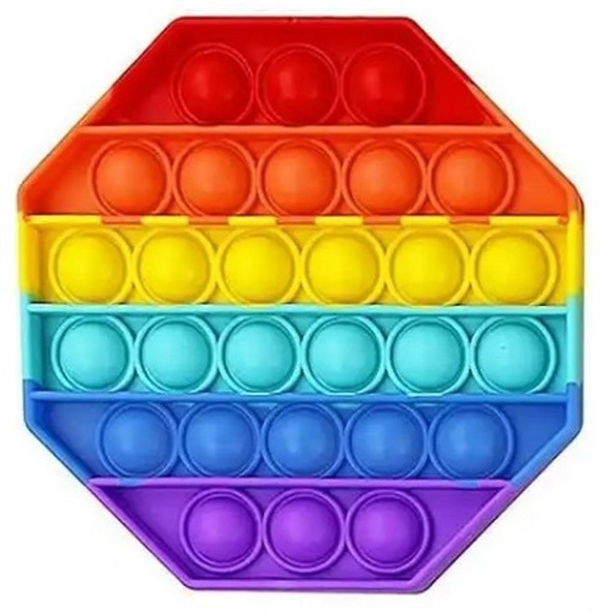 Pop It Bubble Toy for Kids, Family, Friend Multi Color-- Hexagonal
