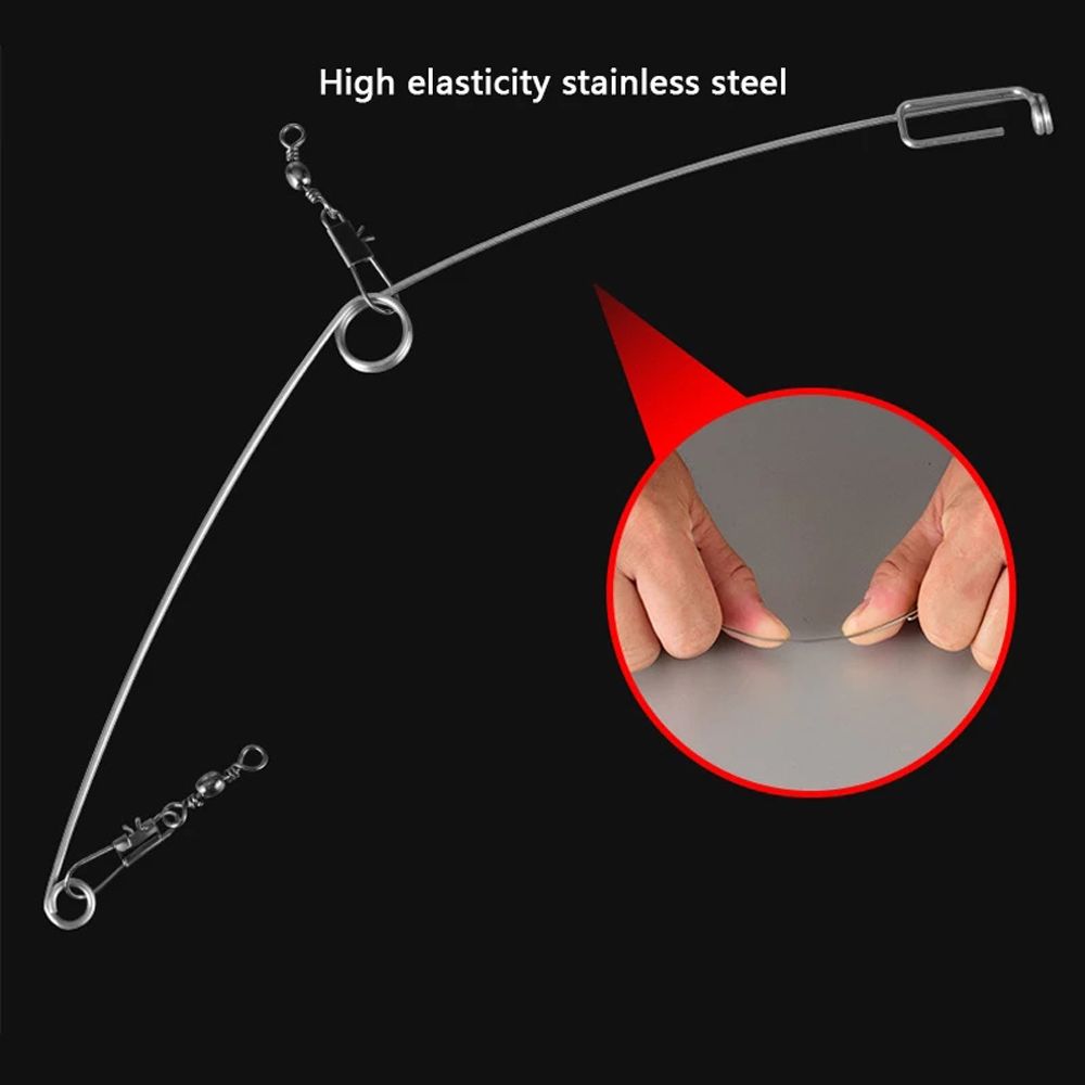 Universal Fishing Tackle Automatically Catch Fish Device Full Speed Fishing Artifact Spring Ejection Hook Trigger Spring Hook Automatic Fishing Device Automatic Fishing Hook. 