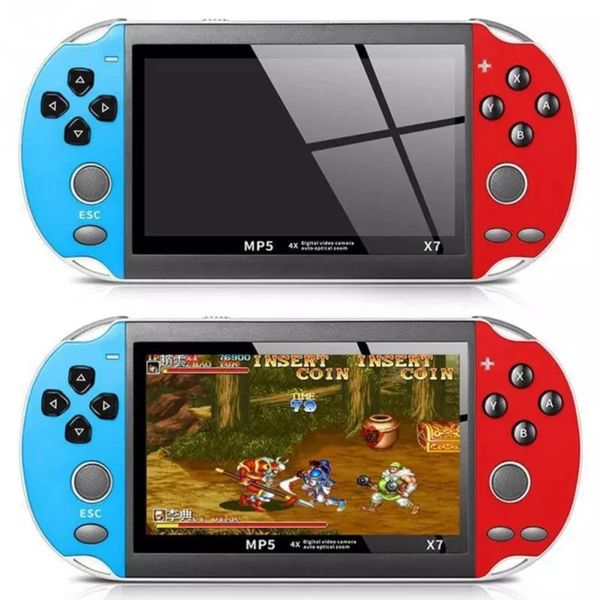 X7 Game Handheld Console 10000 Games 5 inch 8GB Display. 