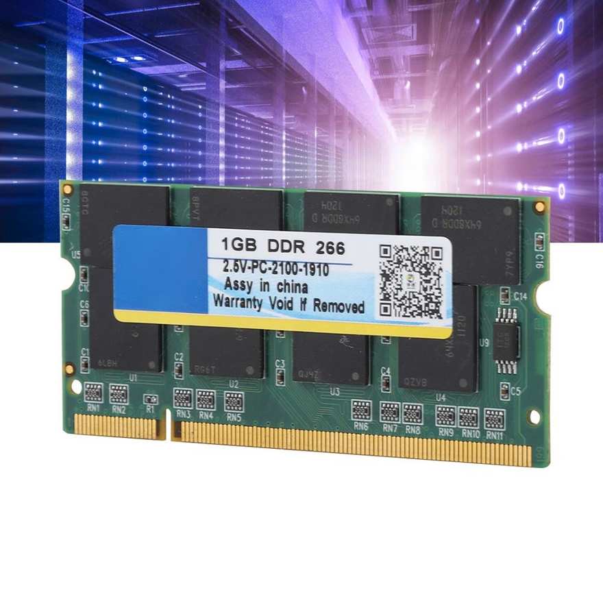 Full Compatibility 266MHz 2.5V High Speed ​​Running Laptop Memory 1G RAM for DDR PC-2100. 