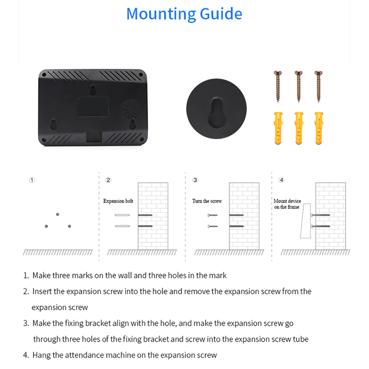 F01 Time and Attendance Machine Fingerprint Punch Card Machine Attendance Speed 1 Sec/Time. 