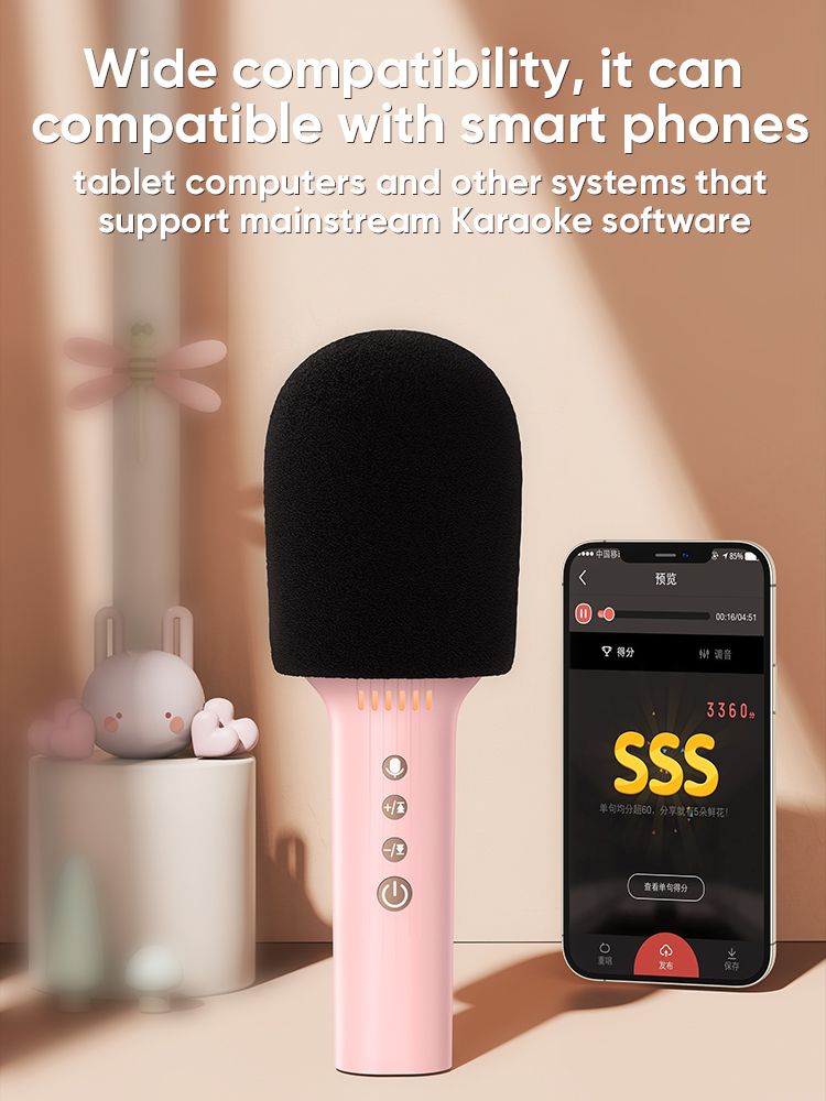 JR MC5 Joyroom Professional Rechargable Karaoke Wireless Microphone. 