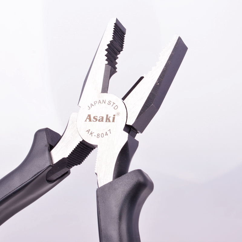 Kềm Răng Cán Đen Kiểu Mỹ Asaki AK-8047