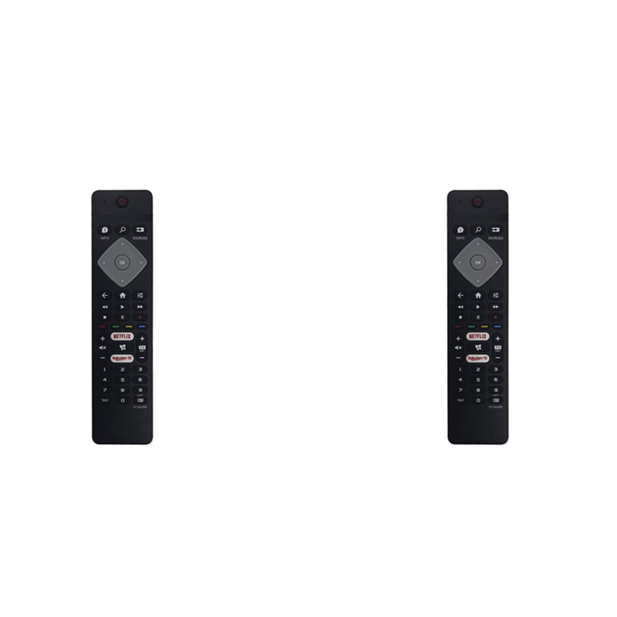 2X Remote Control for Philips BRC0884301/01 43PUS6704/12 50PUS6704/12 55PUS6704/12 4K UHD Smart TV (No Ambilight)