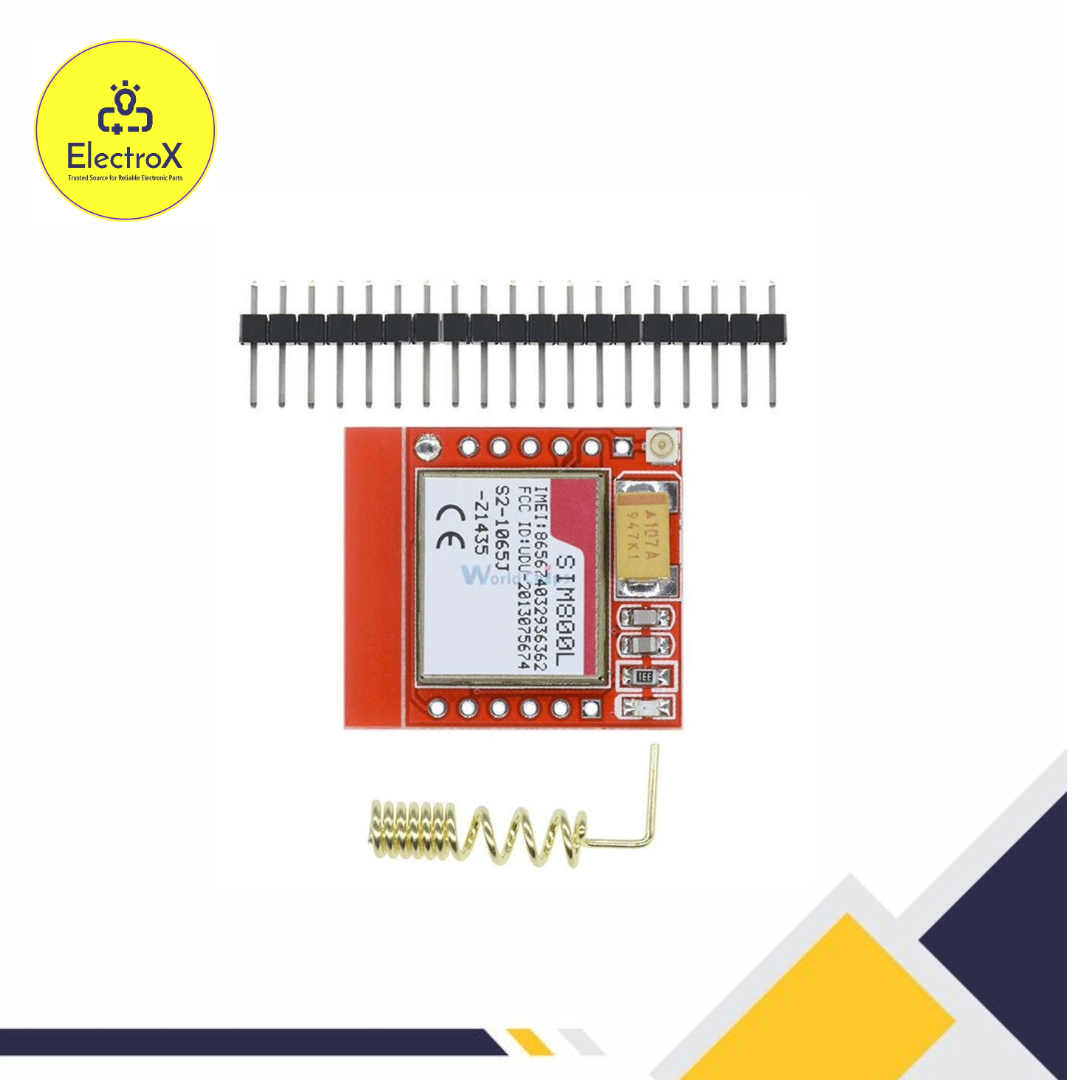 SM800L Module with Antenna & pin -mini Type Networking system for students Projects. 