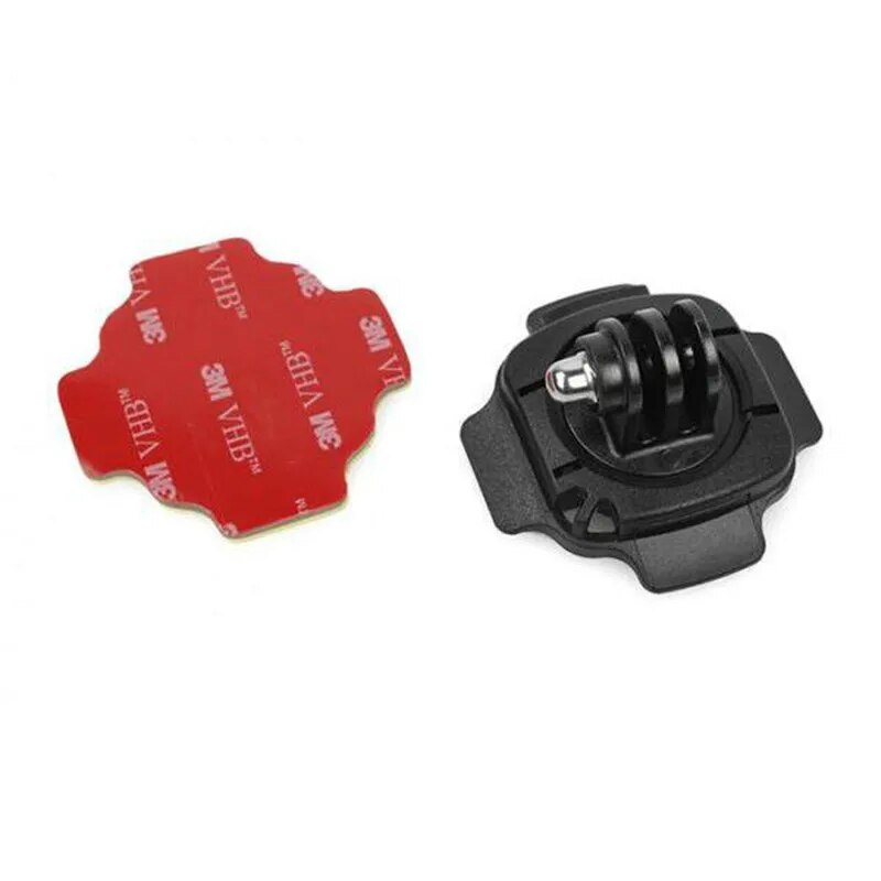 360 Degree Rotating Helmet Mount for Gopro Hero 7 6 5 Session 4/3+/3/2/1 Screw 3M Adhesive Sticker Adapter Holder Sport Camera