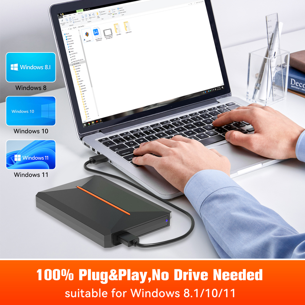 Launchbox Gaming Hard Drive Disk Retro Game Console for PS4/PS3/PS2/WiiU/Wii/N64/DC/PS1 for Win PC/Laptop With 3760+PC/3D Games. 