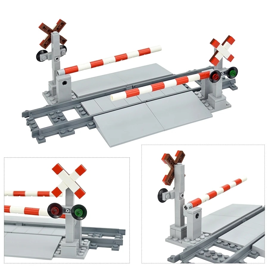 NEW City Trains Flexible Tracks Soft Straight Curved Rails Switch Building Block Creative Models Tailways Toys For Kids Gifts. 