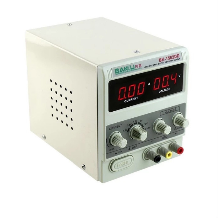 BK-1502DD DC Power Supply Variable 15V 2A Digital Display Adjustable Switching Regulated Power Supply For Mobile Repair 1502DD Power Supply Adapters. 