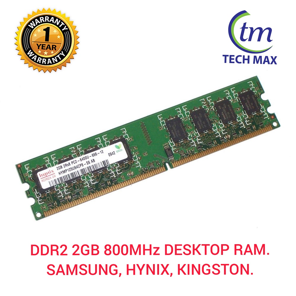 2GB DDR2 Desktop Ram Samsung Hynix Memory Ram