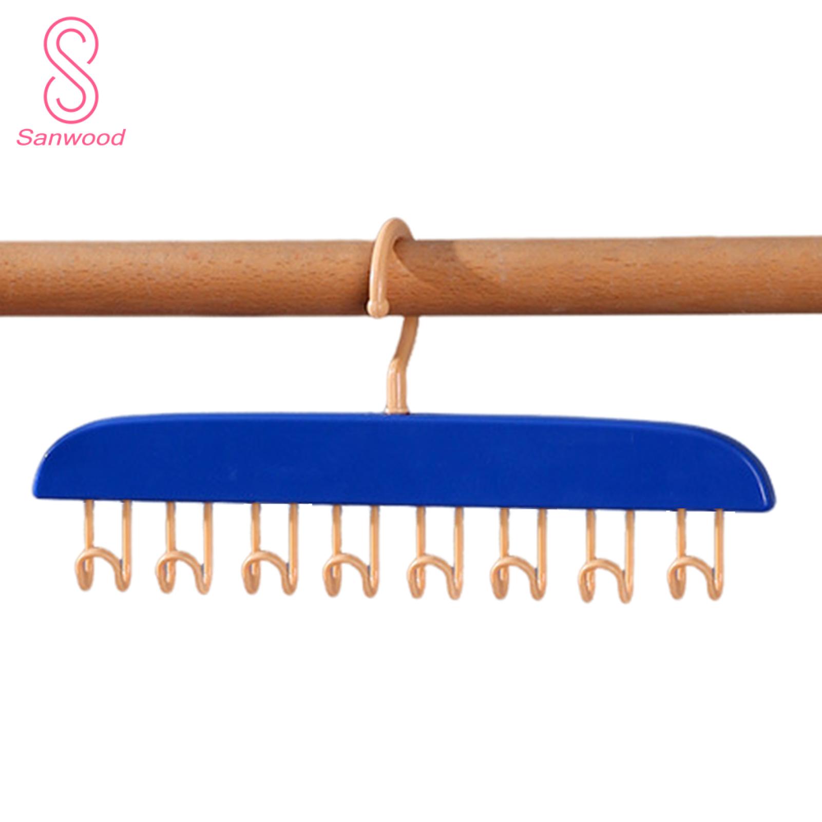 Clothes Hanging Hook 360-degree Rotating Clothes Hanger with Multiple Hooks for Wardrobe Organization Buyers' Favorite. 